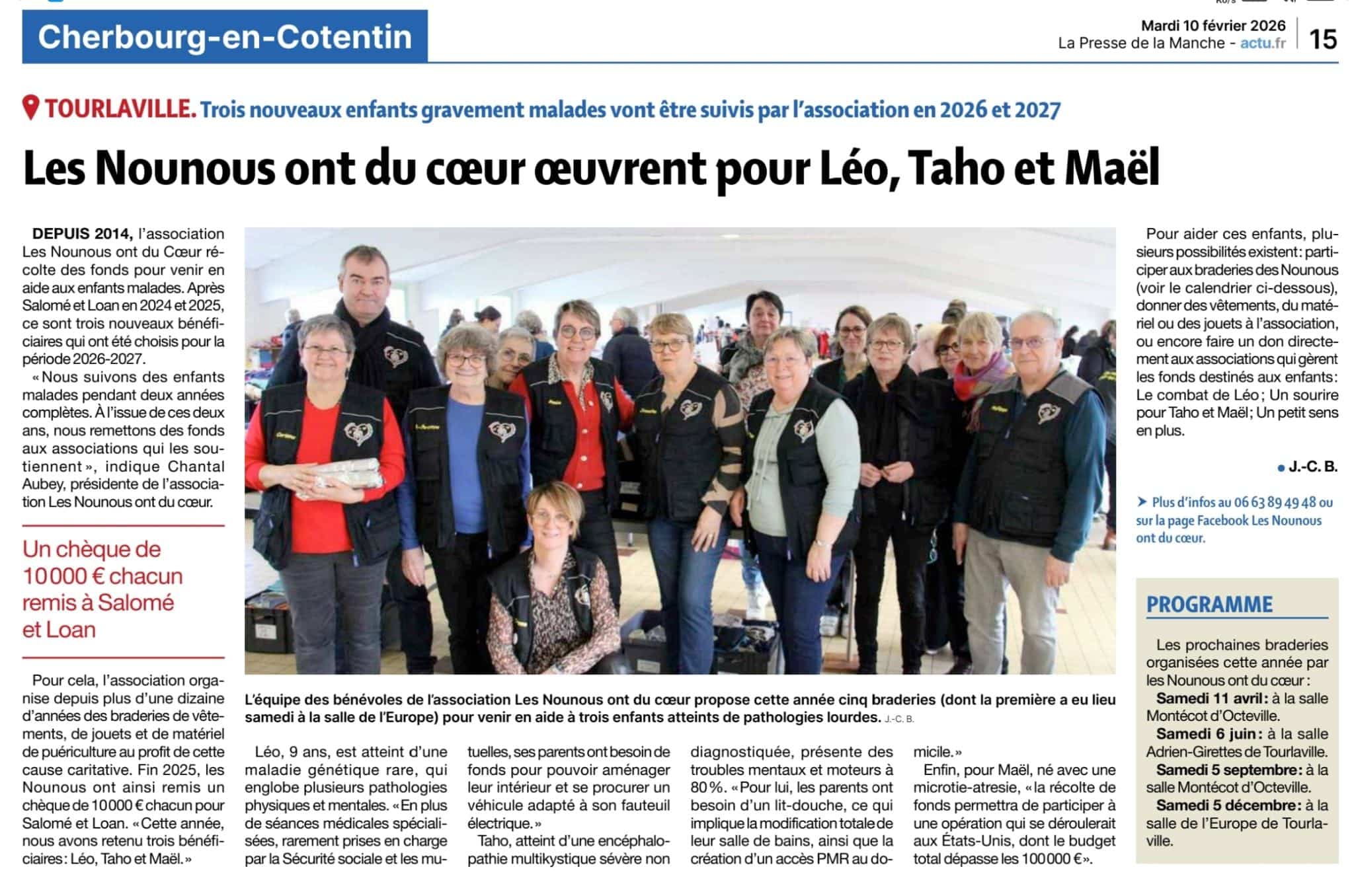 Article de presse Les Nounous ont du cœur